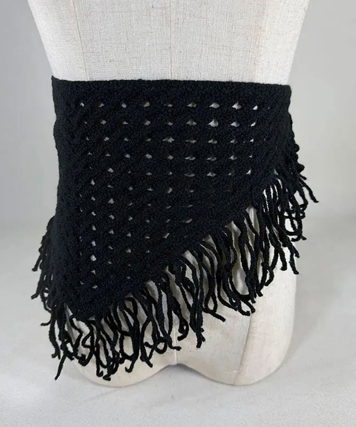 【SALE／10%OFF】HOOK HOOK for girls かぎ編み ニット スカーフ フリンジ ベルト アイモハ ファッショ..