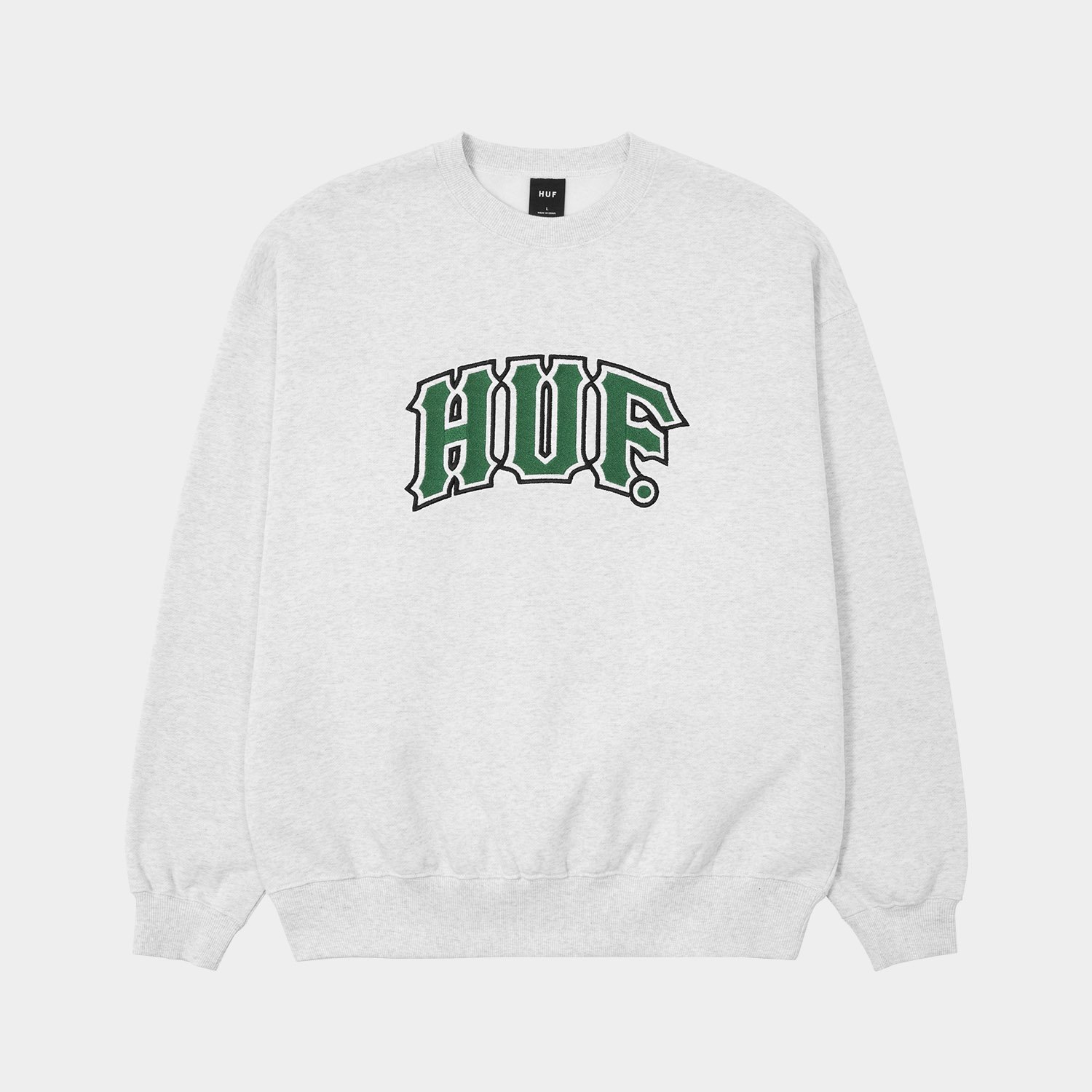 CLASSIC ARCH CREW / HUF ハフ スウェット ハフ トップス スウェット・トレーナー ブラック グレー