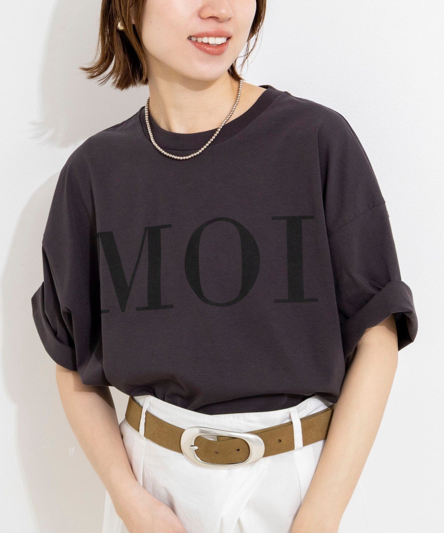 2nd NOLLEY'S ウォッシャブルMOI Tシャツ ノーリーズ トップス カットソー・Tシャツ ホワイト グレー ベージュ【送料無料】