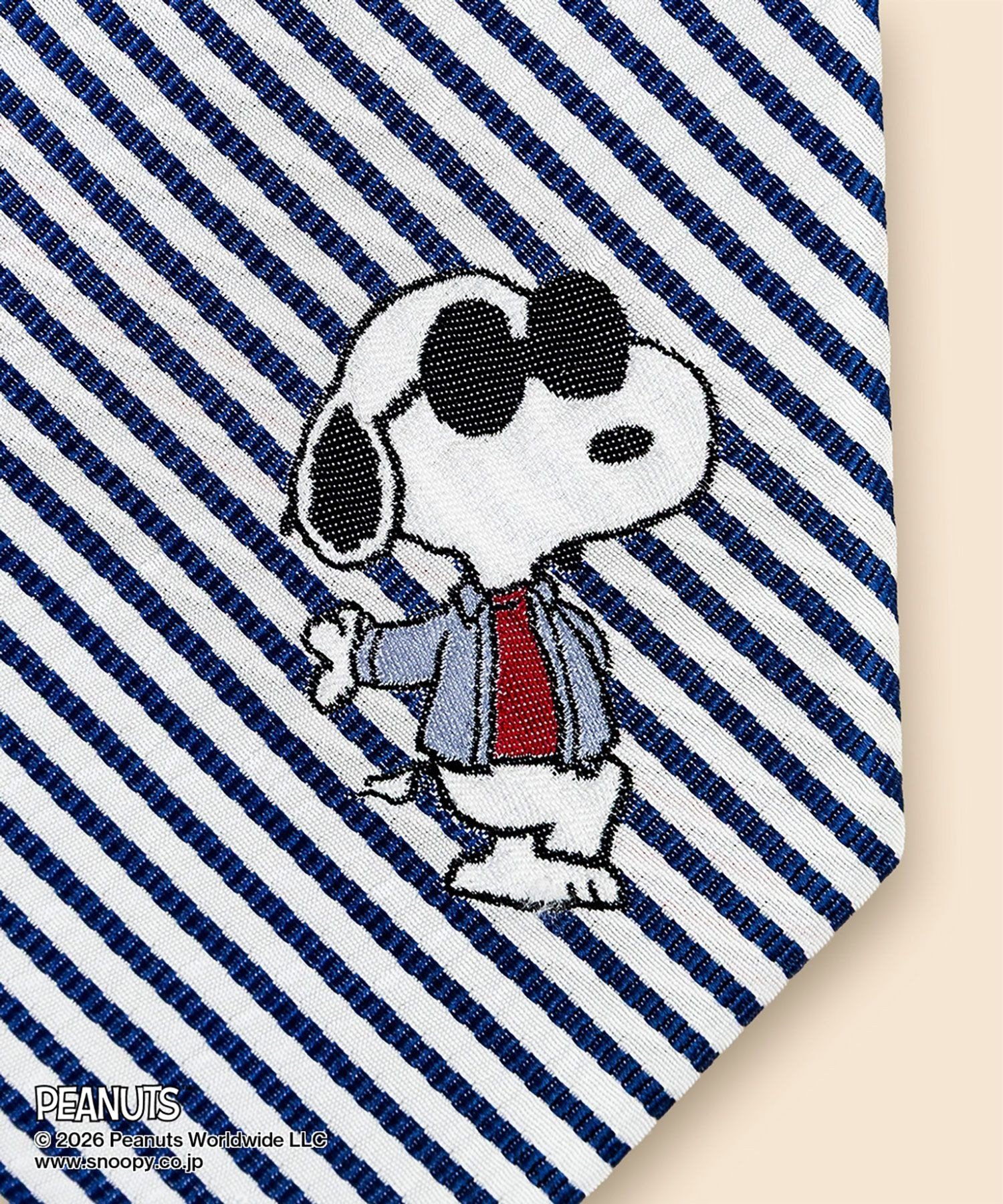 BROOKS BROTHERS Brooks Brothers × PEANUTS シルク シアサッカー スヌーピー&ウッドストック ジャカードタイ ブルックス ブラザーズ スーツ・フォーマル ネクタイ・蝶ネクタイ ブルー【送料無料】