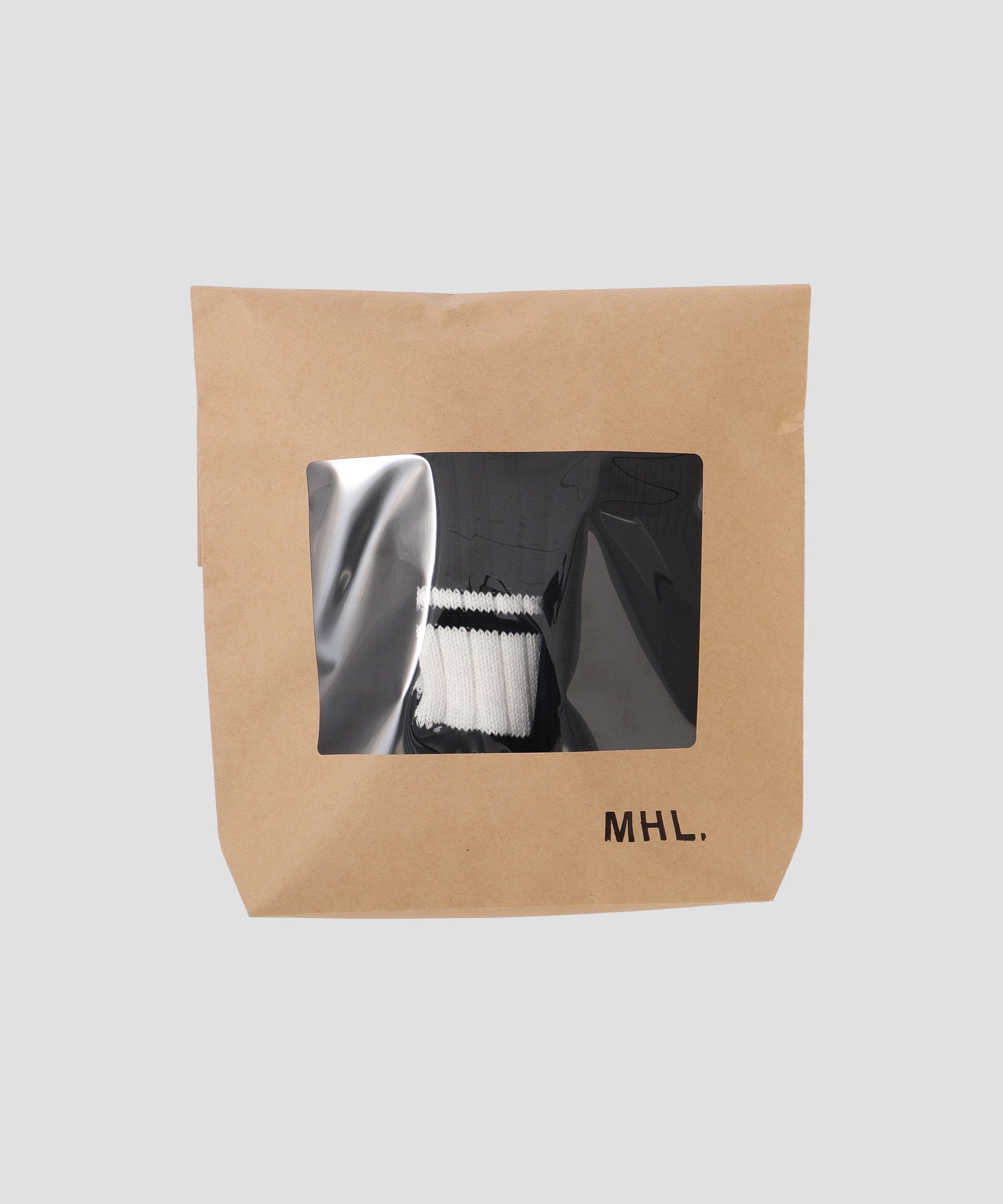 MHL. MEN COTTON SOCKS PACK マーガレット・ハウエル 靴下・レッグウェア 靴下 ホワイト ブラック【送料無料】