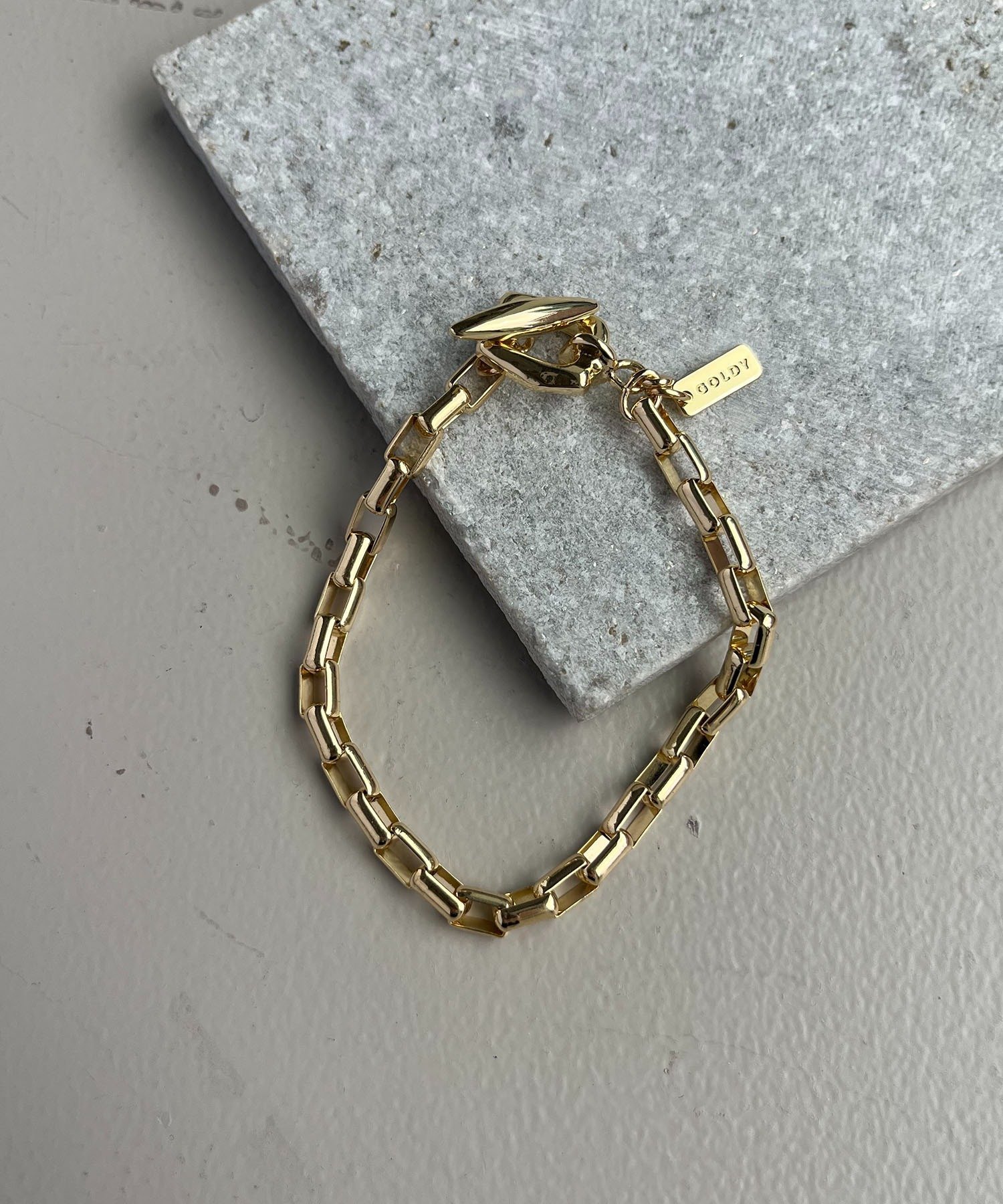 CAPRICIEUX LE'MAGE ＜GOLDY/ゴールディ＞スクエアチェーンブレス カプリシュ　レマージュ アクセサリー・腕時計 ブレスレット・バングル シルバー ゴールド