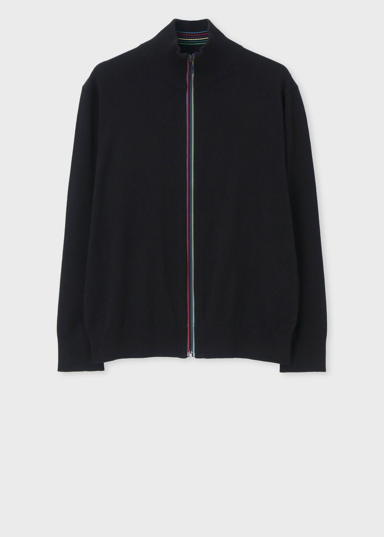 【SALE／30%OFF】PS Paul Smith サイクルストライプ ジップアップニット ポール・スミス トップス ニット ブラック【送料無料】