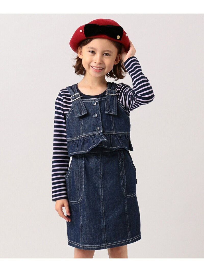 【SALE／50%OFF】組曲 KIDS 【110-140cm】デニム2way ワンピース クミキョク ワンピース・ドレス その他のワンピース・ドレス ネイビーのサムネイル