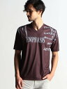 【SALE／60%OFF】NICOLE CLUB FOR MEN グラデーションロゴ半袖Tシャツ ニコル トップス カットソー・Tシャツ レッド ホワイト グリーン..