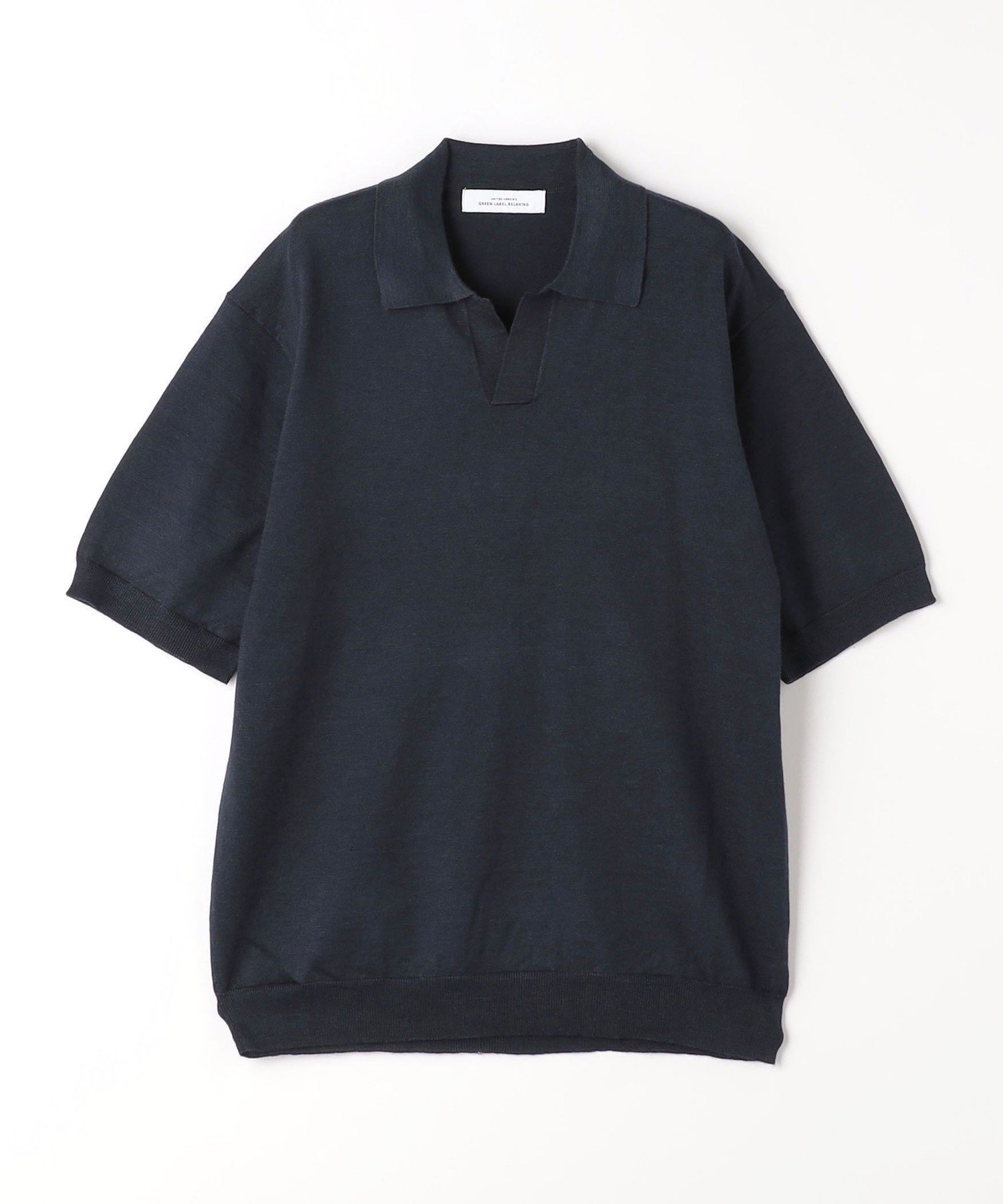 UNITED ARROWS green label relaxing ラミー ナイロン スキッパー ポロシャツ 半袖ニット -ウォッシャブル- ユナイテッドアローズ グリーンレーベルリラクシング トップス ポロシャツ ベージュ グレー ネイビー【送料無料】 3