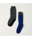 【SALE/10%OFF】collex 【ユニセックス】バイカラーリバーシブル ルームソックス コレックス 靴下・レッグウェア その他の靴下・レッグウェア イエ...