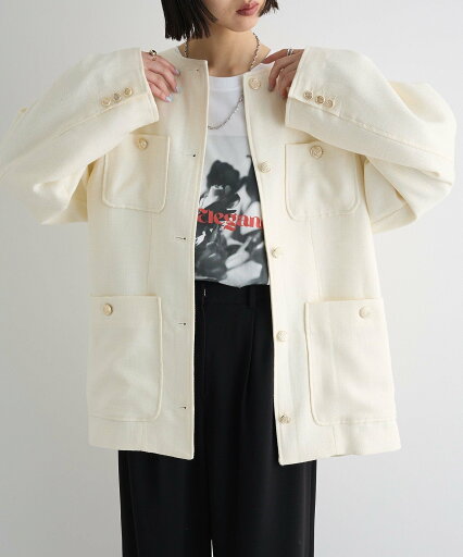 【SALE/15%OFF】AnriettMusee ツィードミディ丈ジャケット グリーンパークス ジャケット・アウター テーラードジャケット・ブレザー ホワイト グリーン【送料無料】 【SALE/15%OFF】AnriettMusee ツィードミディ丈ジャケット グリーンパークス ジャケット・アウター テーラードジャケット・ブレザー ホワイト グリーン【送料無料】