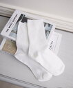 【SALE/10%OFF】casita リブソックス レトロガール 靴下・レッグウェア 靴下 ベージュ ブラック ホワイト