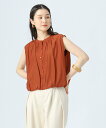 BEAMS HEART WOMEN 裾 バルーン シャツ 25SS ノースリーブ シルエット ビームス ハート トップス シャツ・ブラウス ブラック ホワイト オレンジ【送料無料】