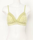 KID BLUE (W)25シャーリングレース フックアイソフトブラジャー(ノンワイヤー) キッドブルー インナー・ルームウェア ブラジャー ブルー ピンク グ...