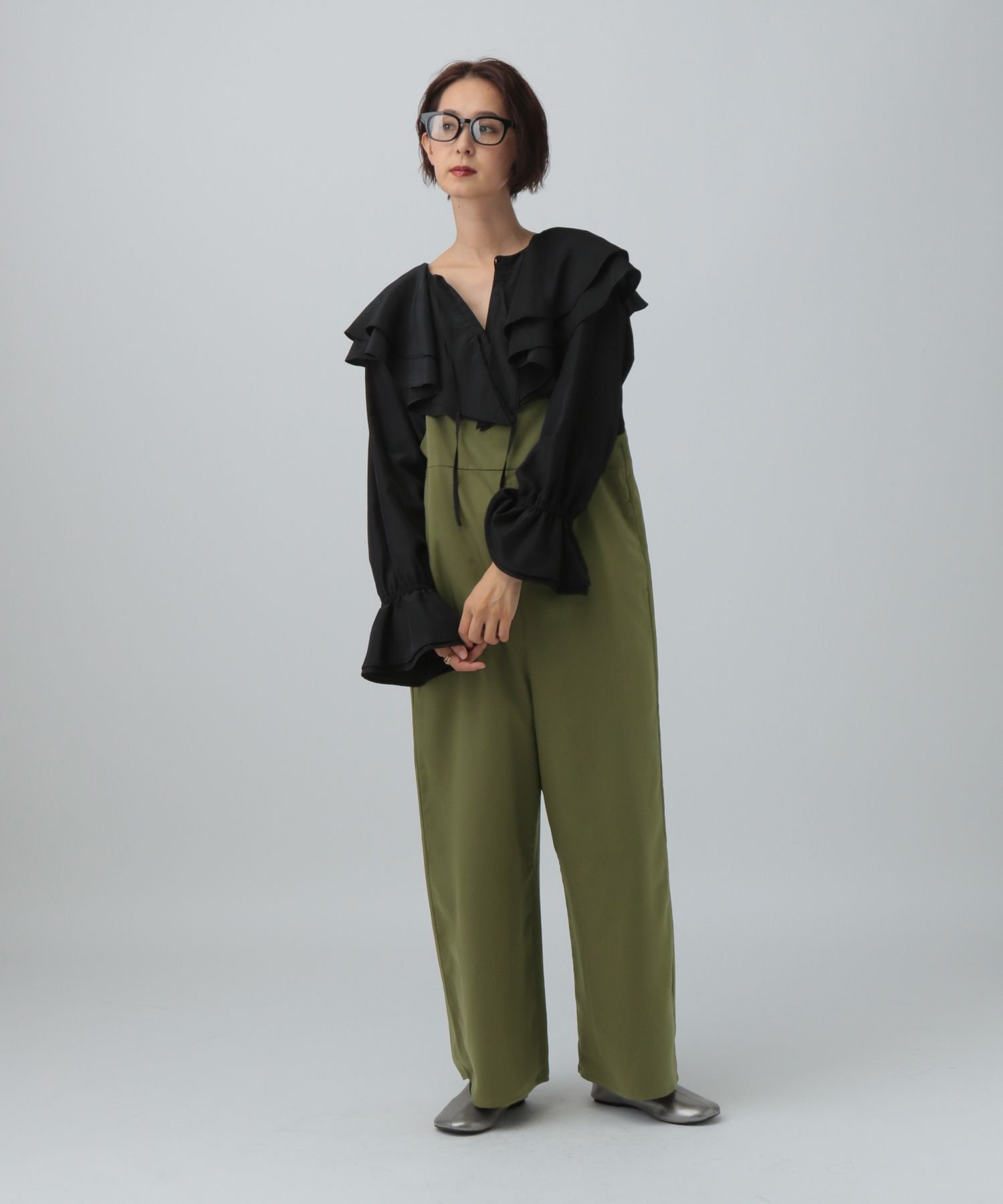 【SALE／50%OFF】LEPSIM キャミサロペット レプシィム オールインワン・オーバーオール オーバーオール..