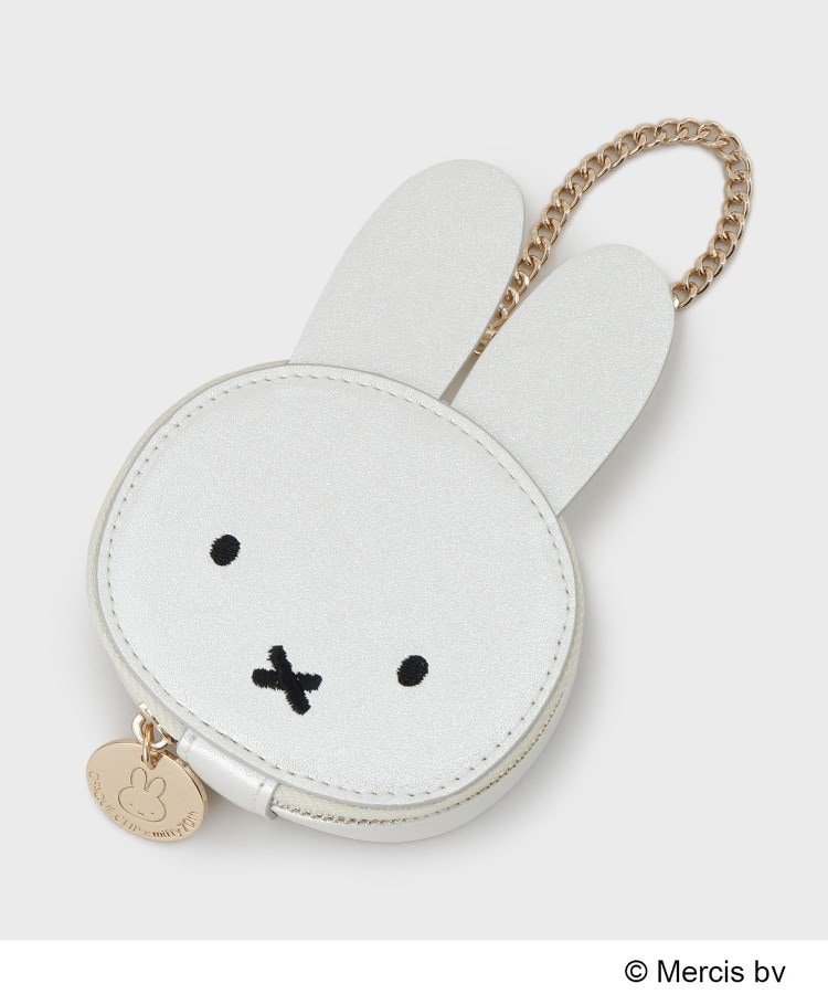 OPAQUE.CLIP 【コラボ】miffy x OPAQUE.CLIP ミラー付き合皮フェイス型チャーム オペークドットクリッ..