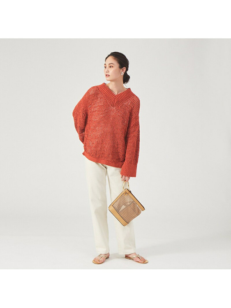 qualite 【e*qualite】ストレートデニム カリテ パンツ ジーンズ・デニムパンツ ホワイト ブルー