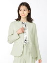 【SALE/47%OFF】m.f.editorial ダブルクロス カラーレスジャケット ライトグリーン(セットアップ可能) タカキュー スーツ・フォーマル ス...