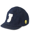 【SALE/67%OFF】J.J CAMP J.J CAMP/(K)デニムキャップ フェルトネーム 帽子 J.J CAMP ローブ 帽子 キャップ ネイビー