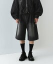 【SALE/30%OFF】HARE デニムクロップドパンツ ハレ トップス その他のトップス ブルー ブラック【送料無料】