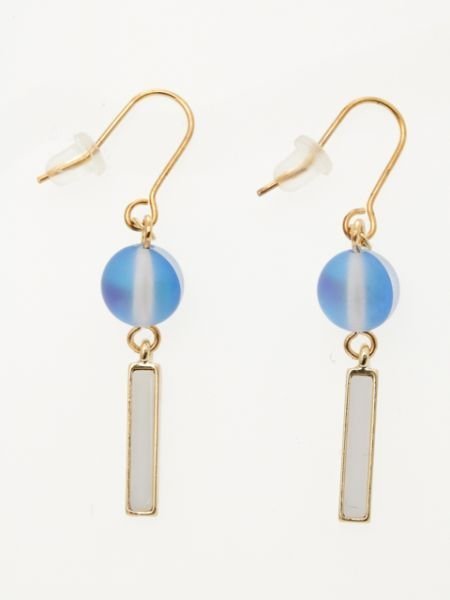 カヤ 【カヤ】ぼかし風鈴ピアス アミナコレクション アクセサリー・腕時計 ピアス ピンク グレー ホワイト ブルー