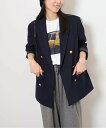 JOURNAL STANDARD relume 《予約》ダブルブレステッドブレザー ジャーナル スタンダード レリューム ジャケット・アウター テーラードジャケット・ブレザー ネイビー【送料無料】