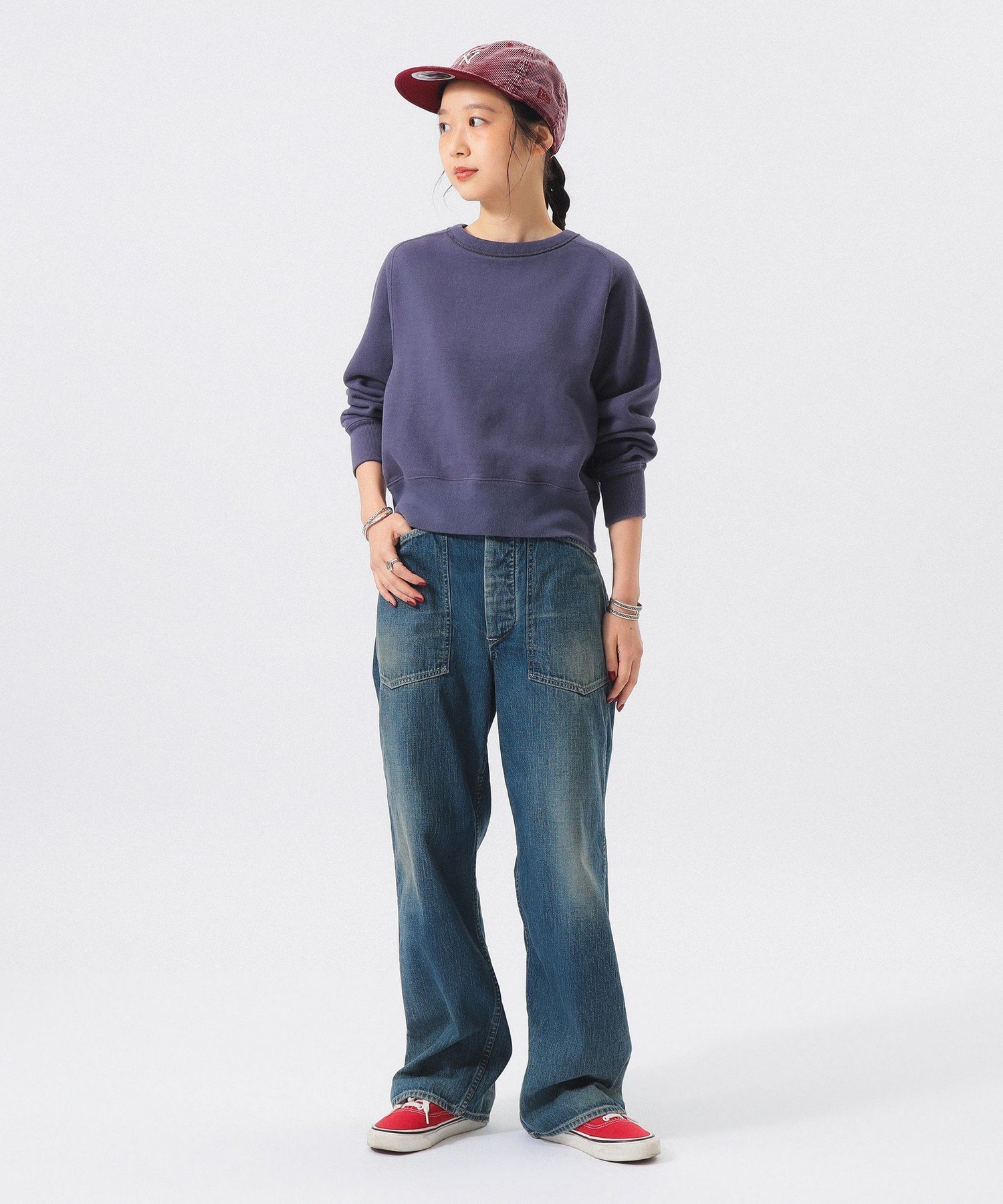 【別注】BUZZ RICKSON'S / ARMY DENIM USED PANTS ビームス ウイメン パンツ その他のパンツ ネイビー