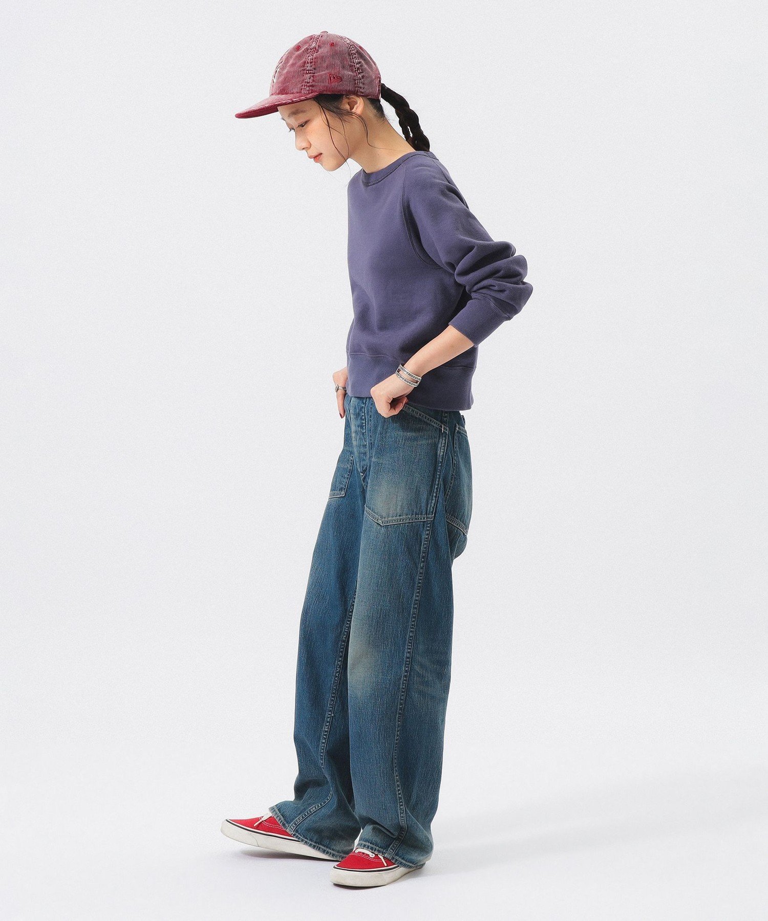 【別注】BUZZ RICKSON'S / ARMY DENIM USED PANTS ビームス ウイメン パンツ その他のパンツ ネイビー