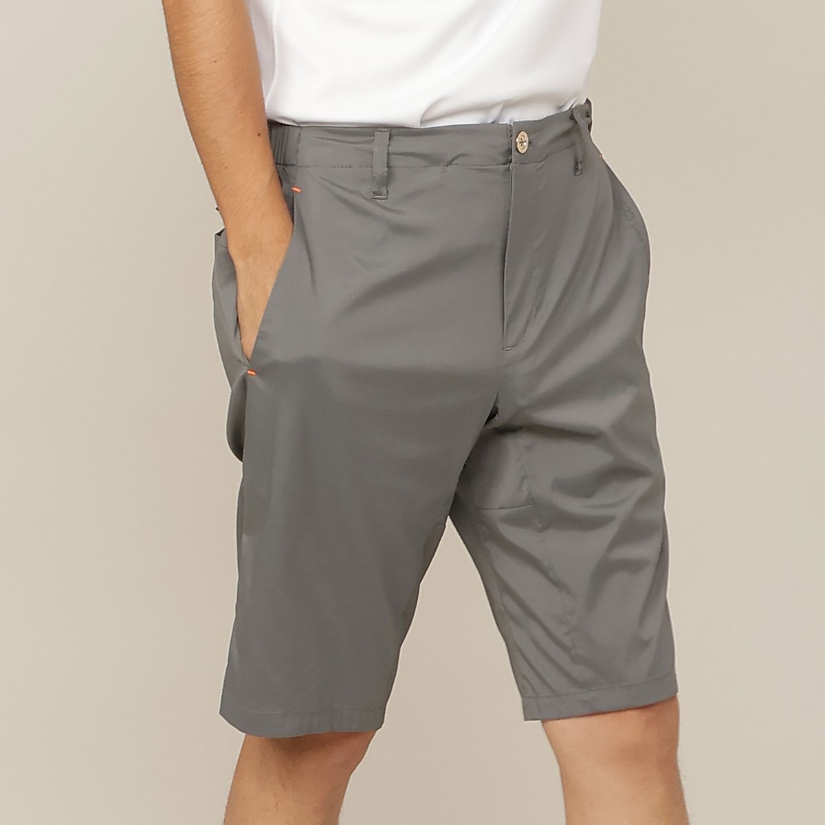 NS23 par Nissa Golf 【Men's/セットアップ対応】軽量ストレッチハーフパンツ エヌエス23・パー・ニッサゴルフ パンツ その他のパンツ カーキグリーン ブラック