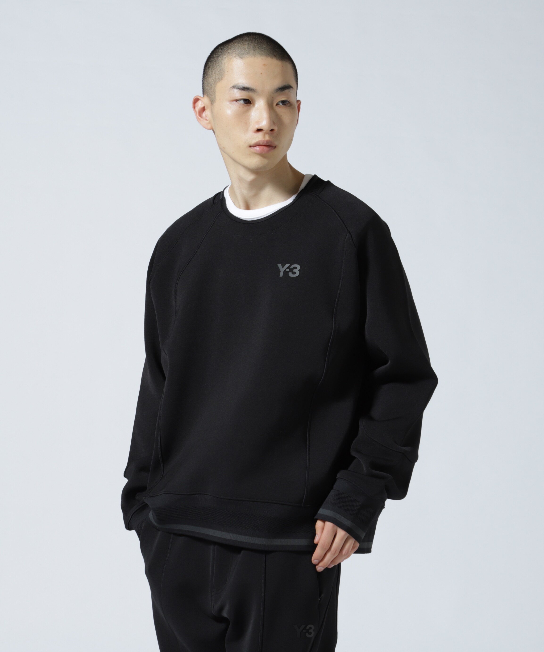 LHP Y-3/ワイスリー/U LOGO CREW SWEAT/ロゴクルースウェット エルエイチピー トップス スウェット・トレーナー ブラック【送料無料】