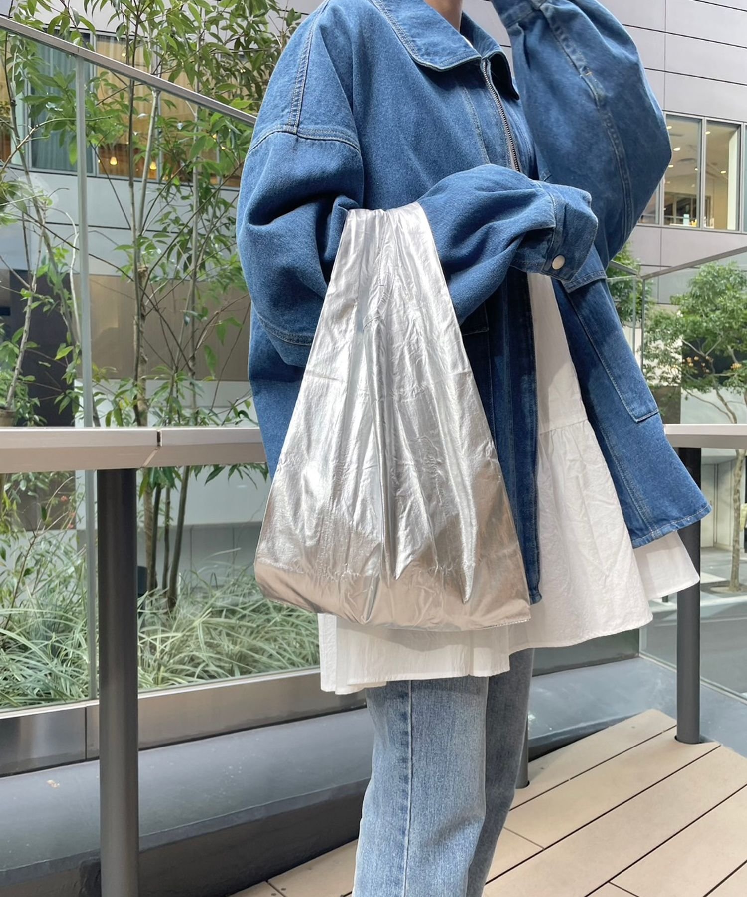 【BAGGU(バグゥ)】メタリックBABY 23SS(日本限定) ベイフロー バッグ エコバッグ・サブバッグ ゴールド シルバー