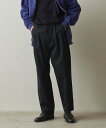 Steven Alan ＜Steven Alan＞ STRC DRILL 2PLEATED PANTS-BOLD/パンツ ビューティー＆ユース ユナイテッドアローズ パンツ チノパンツ ブラック グレー ホワイト ベージュ ブラウン【送料無料】