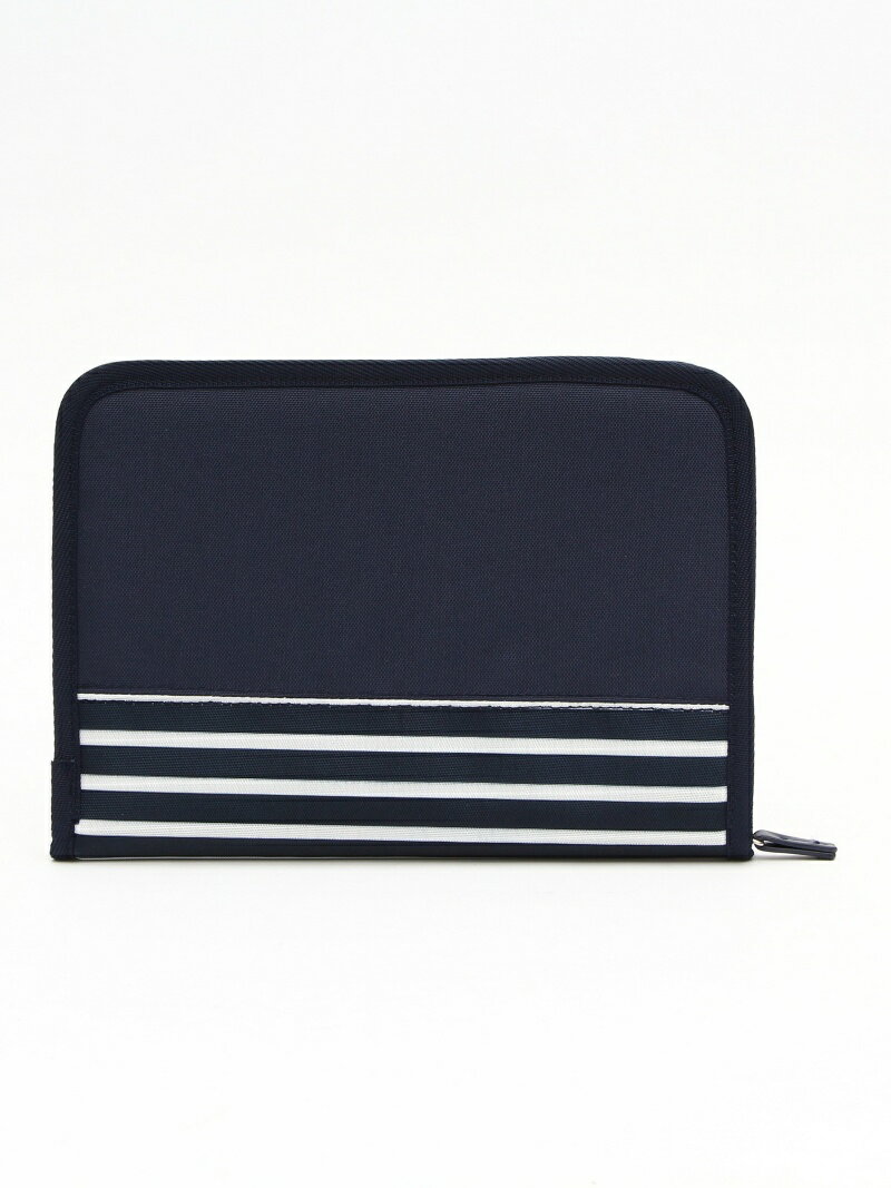 【SALE／30%OFF】Afternoon Tea LIVING ボーダー柄母子手帳ケースL アフタヌーンティー・リビング マタニティウェア・ベビー用品 母子手帳ケース ネイビーのサムネイル