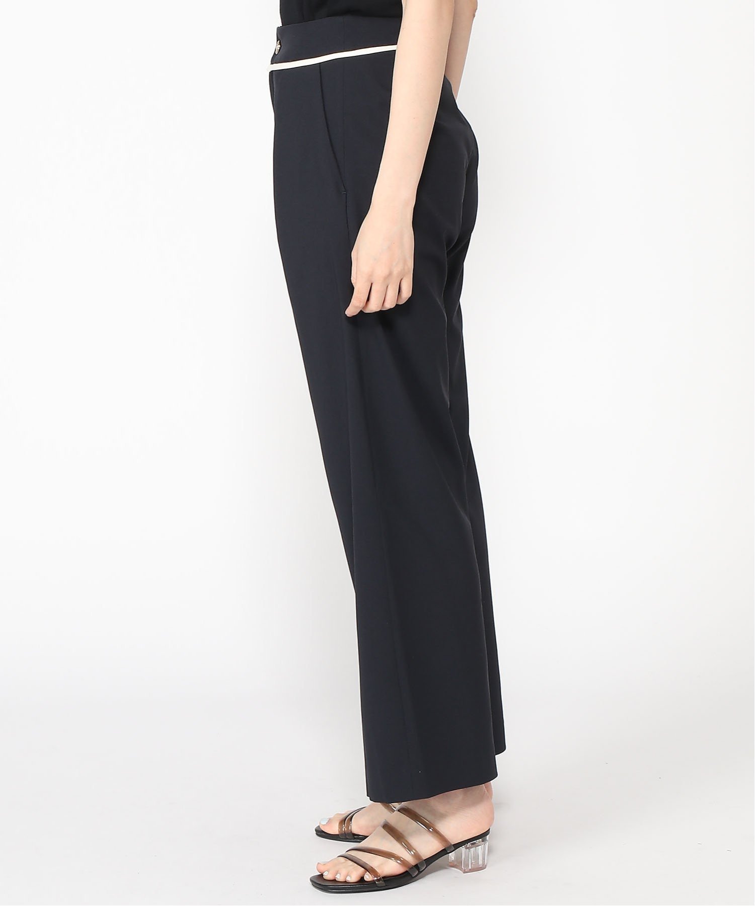 【SALE／30%OFF】Doubleface Tokyo パンツ:配色ラインタックパンツ ダブルフェーストーキョー パンツ その他のパンツ グレー ネイビー【送料無料】