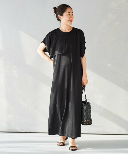 【SALE/30%OFF】le.coeur blanc ケープツキワンピース ルクールブラン ワンピース・ドレス その他のワンピース・ドレス ブラウン ブラック【送料無料】 【SALE/30%OFF】le.coeur blanc ケープツキワンピース ルクールブラン ワンピース・ドレス その他のワンピース・ドレス ブラウン ブラック【送料無料】