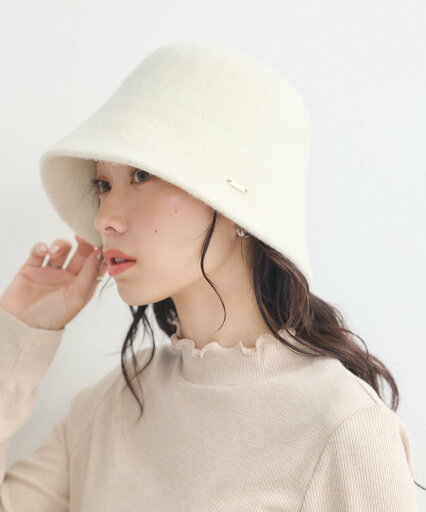 【SALE/20%OFF】earth music&ecology ウール混チャーム付きバケットハット アースミュージック&エコロジー 帽子 ハット ホワイト ブラック ピンク 【SALE/20%OFF】earth music&ecology ウール混チャーム付きバケットハット アースミュージック&エコロジー 帽子 ハット ホワイト ブラック ピンク