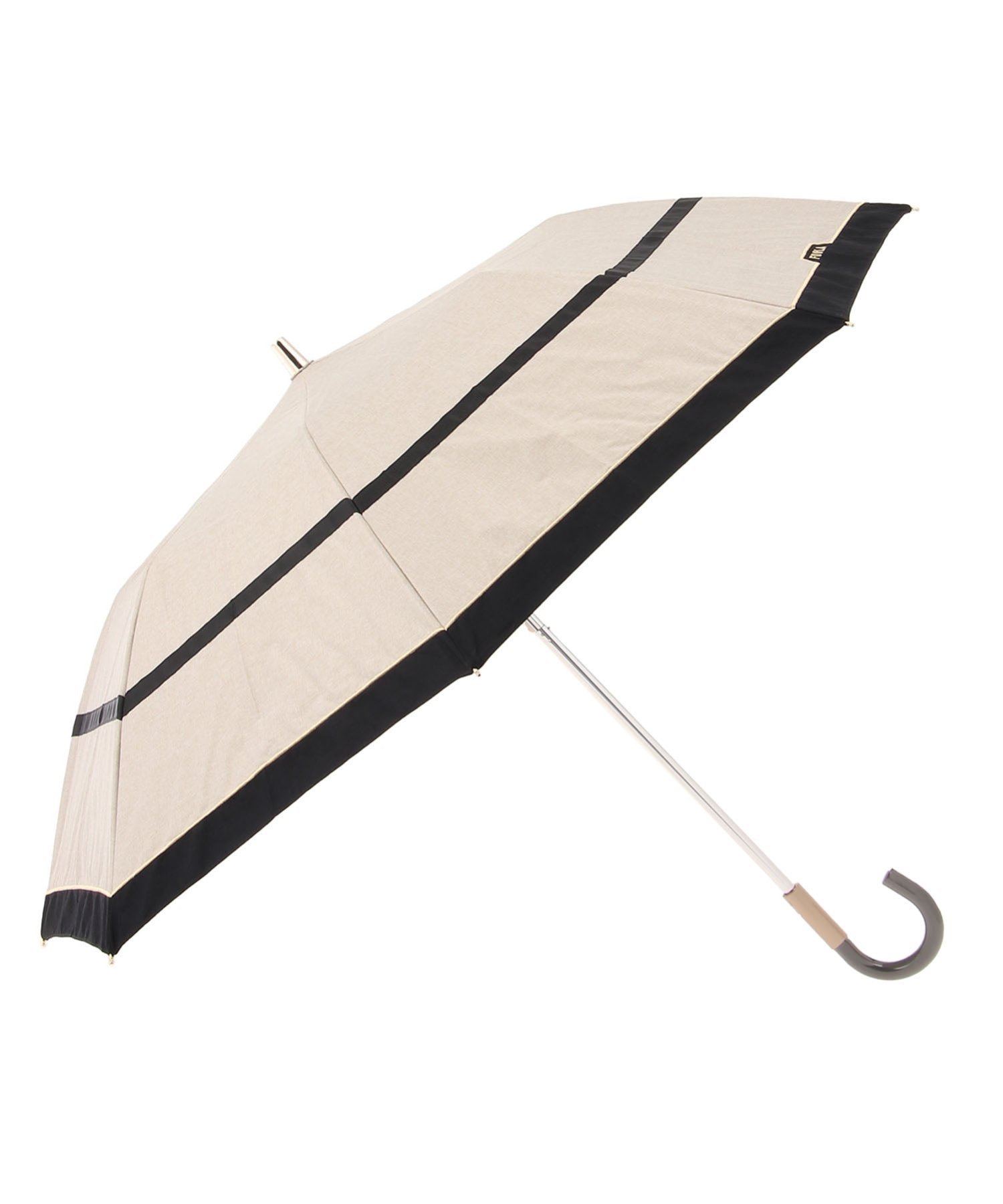 FURLA FURLA(フルラ) 切り継ぎグログラン 折りたたみ傘 楽折 晴雨兼用日傘 一級遮光 遮熱 UV ムーンバット ファッション雑貨 折りたたみ傘 ホワイト ブラック【送料無料】のサムネイル