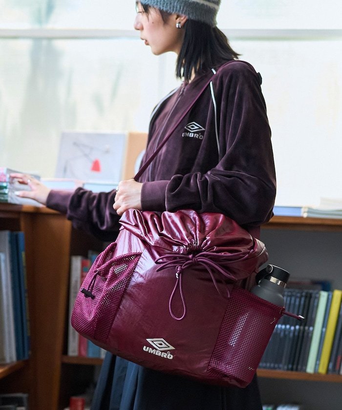 【SALE／50%OFF】UMBRO SP Coating Nylon Shoulder Bag 25AW フリークスストア バッグ ショルダーバッグ グレー ブラック