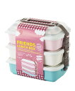 BACKYARD FAMILY フレンズランチ 3段セット ローラ 食器・調理器具・キッチン用品 弁当箱・ランチボックス ピンク