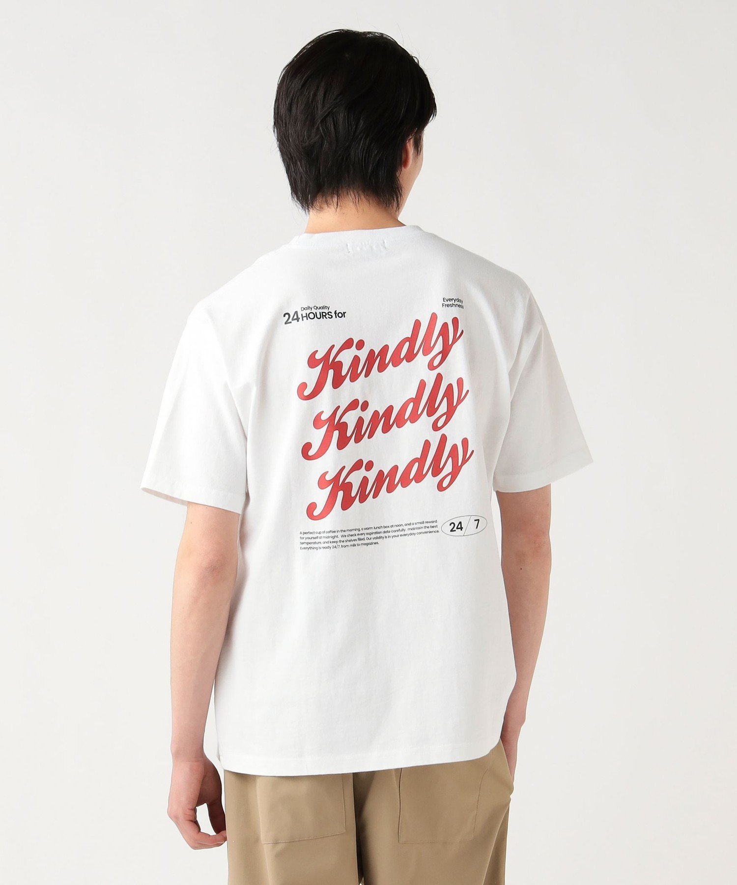 MEN 【7/16値下げ】【ユニセックス】Kindly グラフィック Tシャツ ビームス ハート トップス カットソー・Tシャツ グレー ホワイト