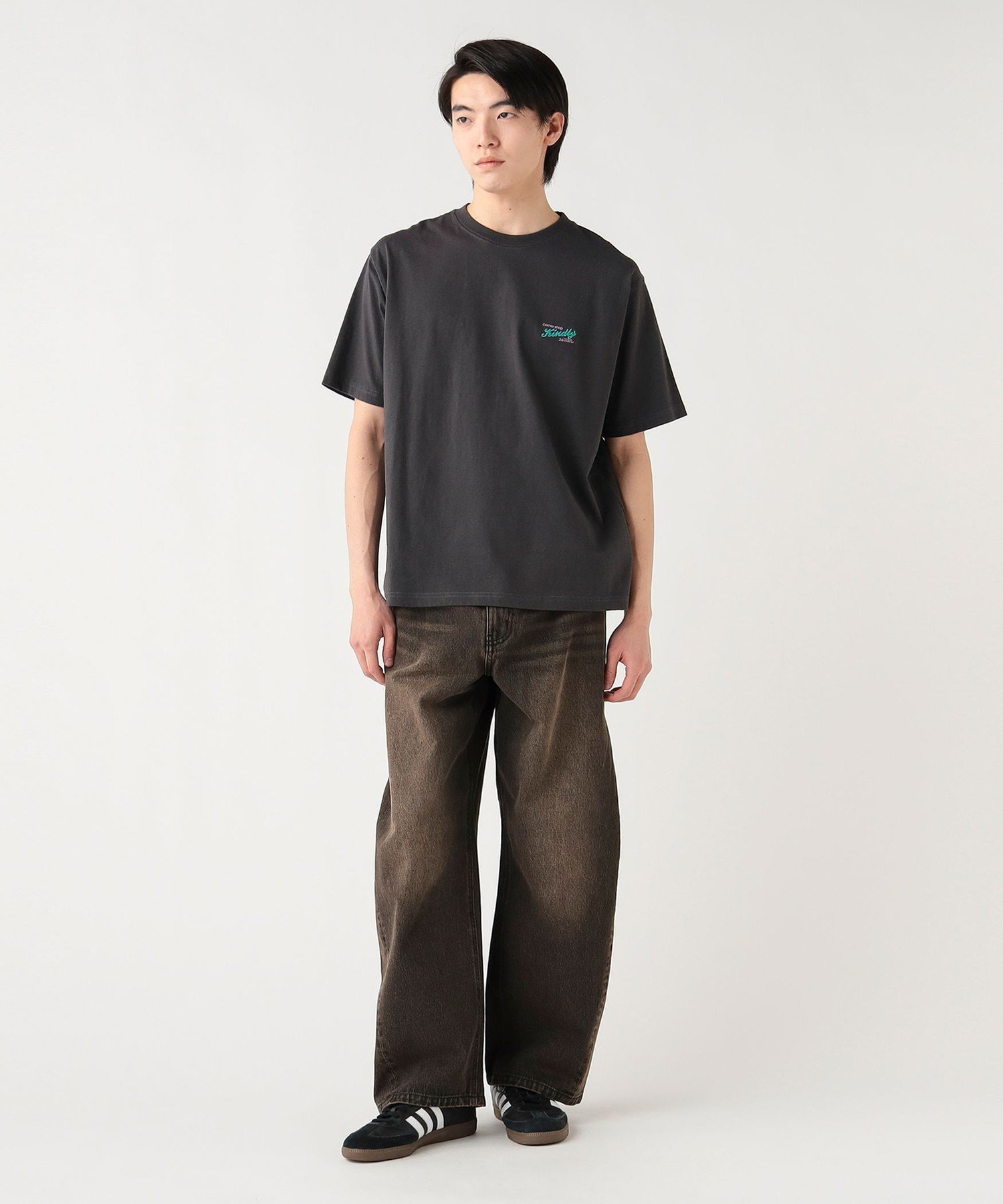 MEN 【7/16値下げ】【ユニセックス】Kindly グラフィック Tシャツ ビームス ハート トップス カットソー・Tシャツ グレー ホワイト