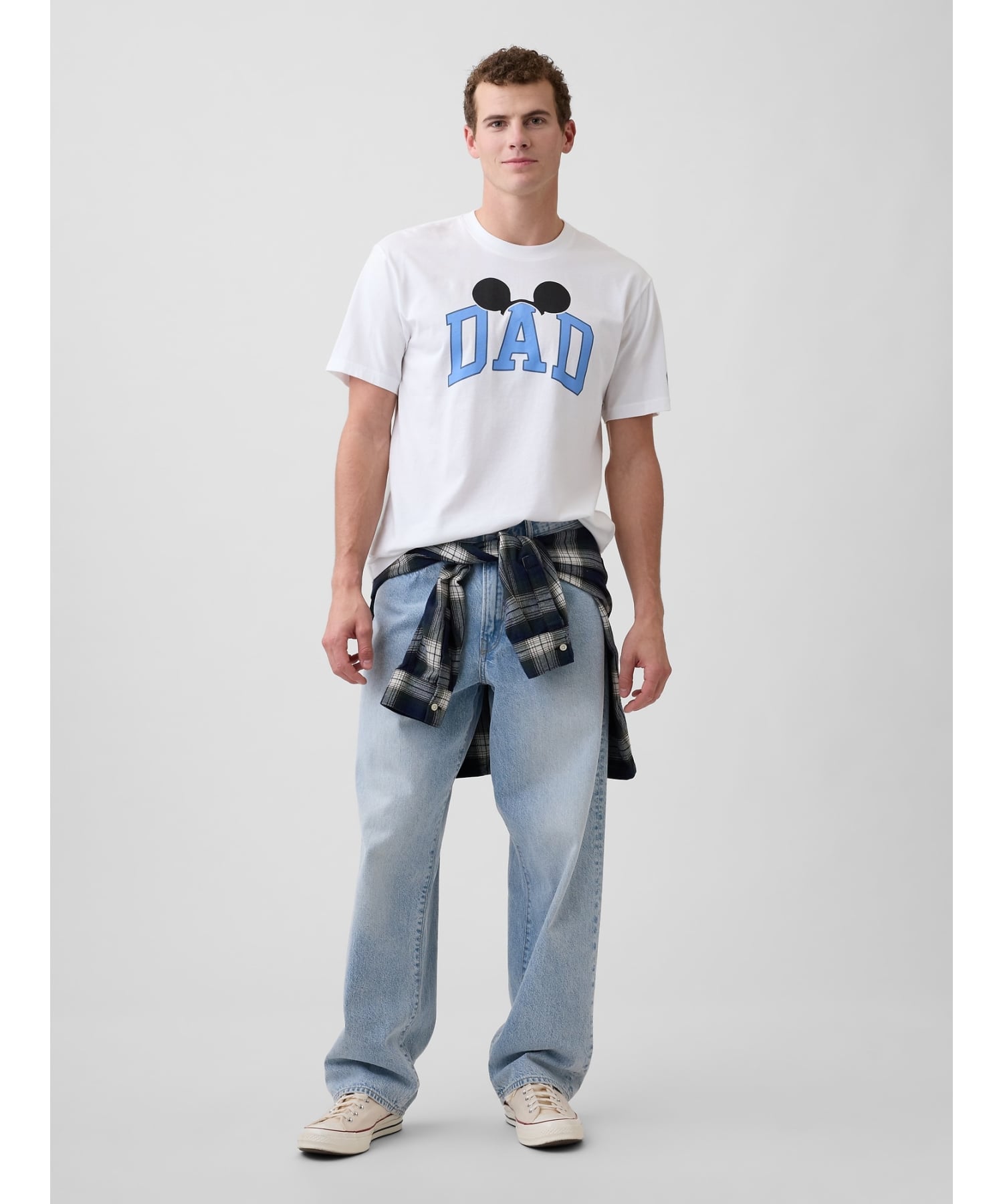 GAP (U)V-DIS X GAP DAD TEE ギャップ トップス カットソー・Tシャツ ホワイト【送料無料】