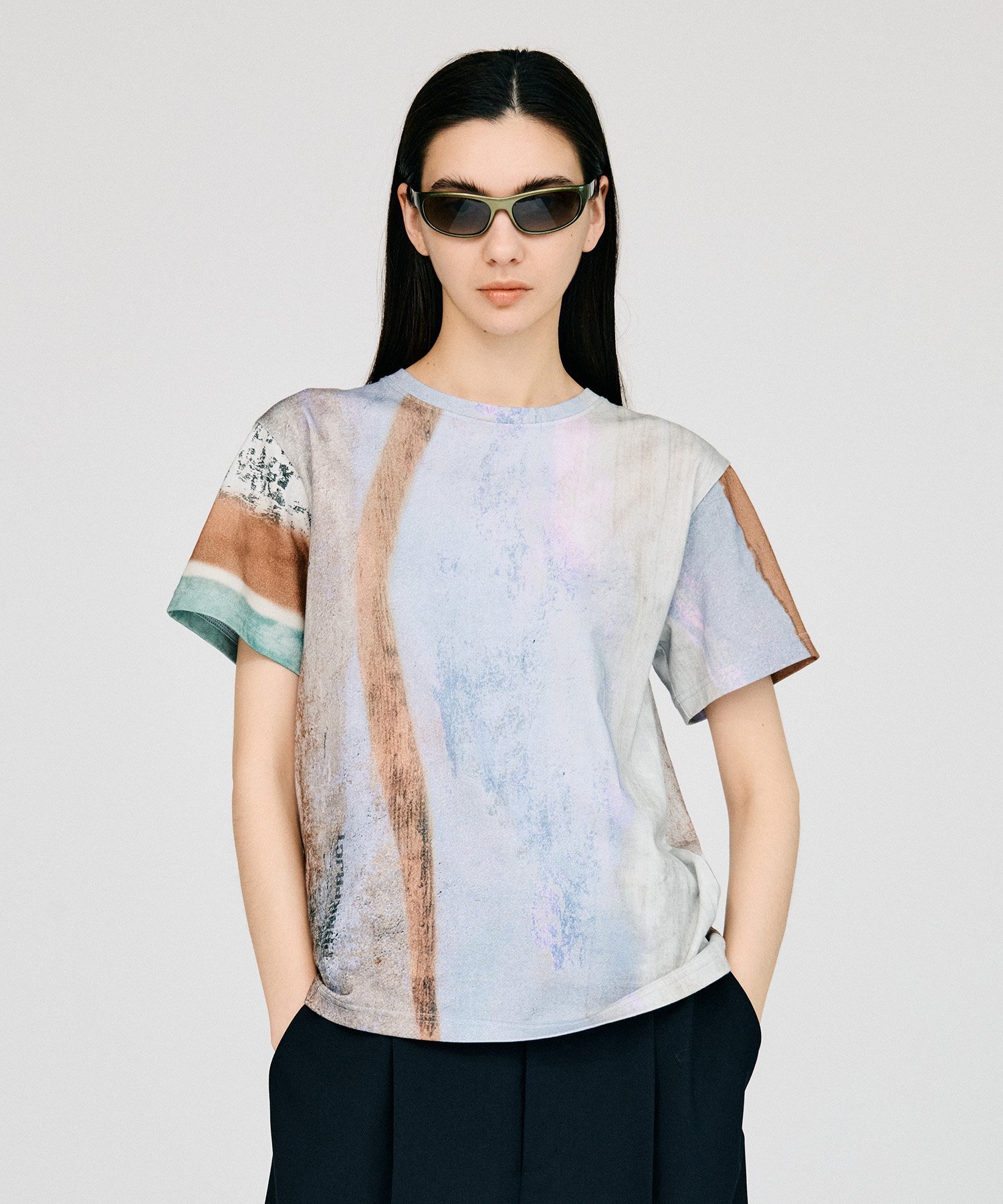 PRANK PROJECT MINERAL PRINT TEE / MINERAL PRINT TEE プランク プロジェクト トップス カットソー・Tシャツ ピンク【送料無料】