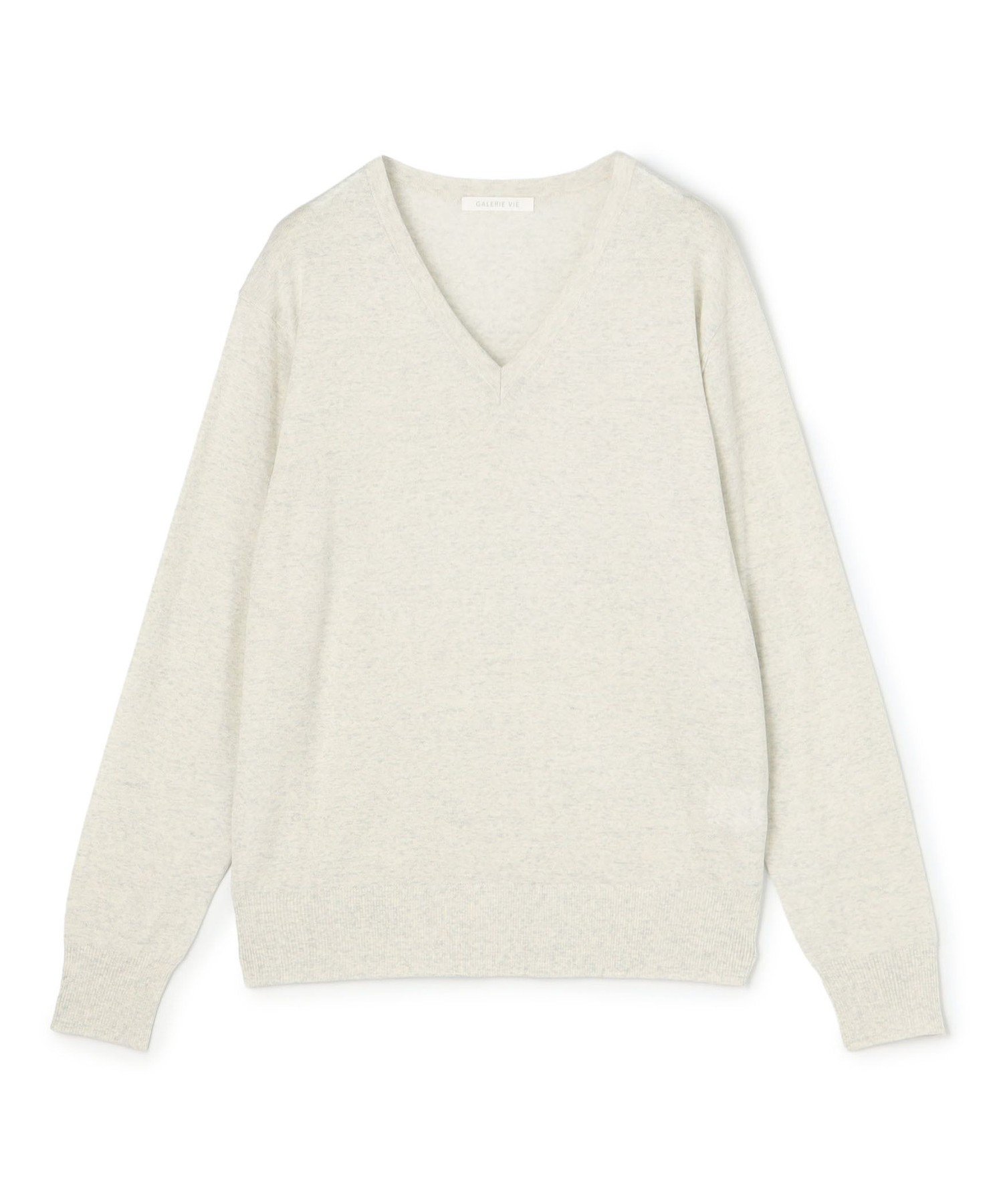 GALERIE VIE 【WEB先行予約】プレーンウール Vネックプルオーバー トゥモローランド トップス ニット ネイビー グリーン ベージュ【送料無料】