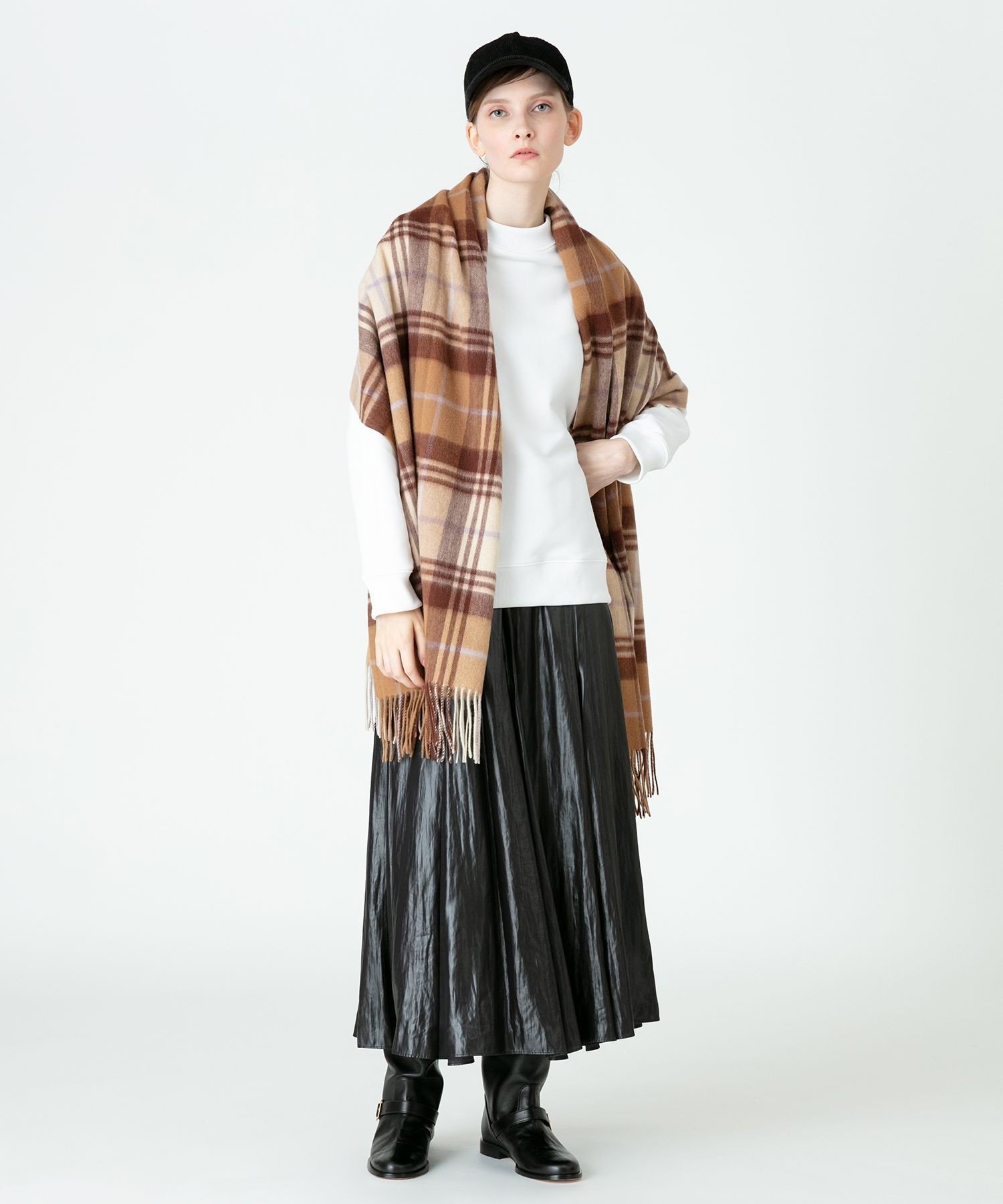 allureville 【TWEEDMILL(ツイードミル)】 LAMBWOOL STOLE アルアバイル ファッショングッズ ストール ブラウン【送料無料】