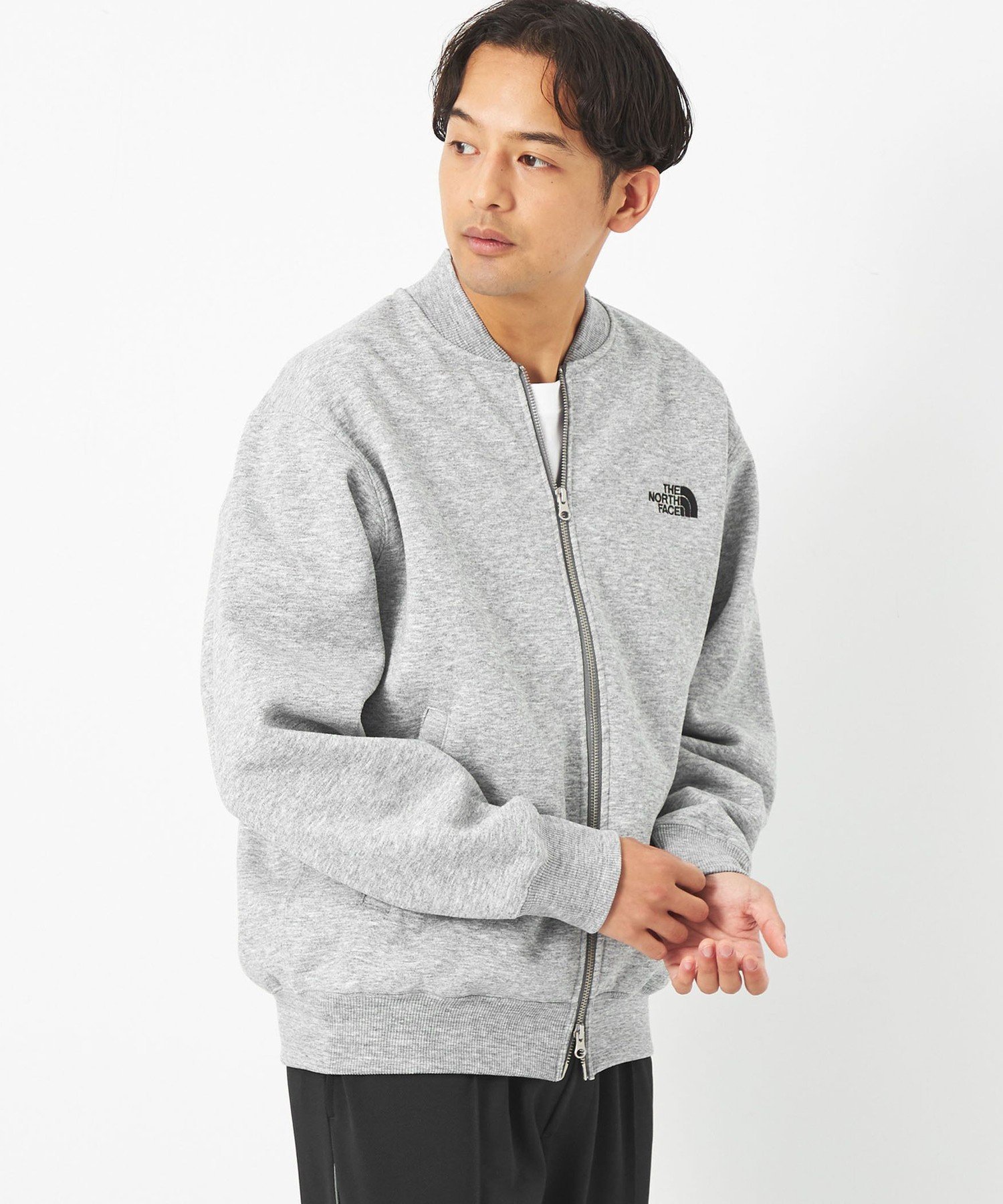 UNITED ARROWS green label relaxing ＜THE NORTH FACE＞ボンバー スウェット ユナイテッドアローズ グリーンレーベルリラクシング ジャケット・アウター その他のジャケット・アウター グレー ブラック【送料無料】