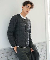 ナノ・ユニバース ダウンベスト メンズ 【SALE／40%OFF】NANO universe ＜WEB限定＞別注 CREW NECK DOWN JKT ナノユニバース ジャケット・アウター ダウンジャケット・ダウンベスト ブラック ブルー グリーン【送料無料】