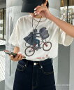 【SALE／10%OFF】CIAOPANIC TYPY 【UniversalxTYPY】フォトTee チャオパニックティピー トップス カットソー・Tシャツ ホワイト ブラッ..