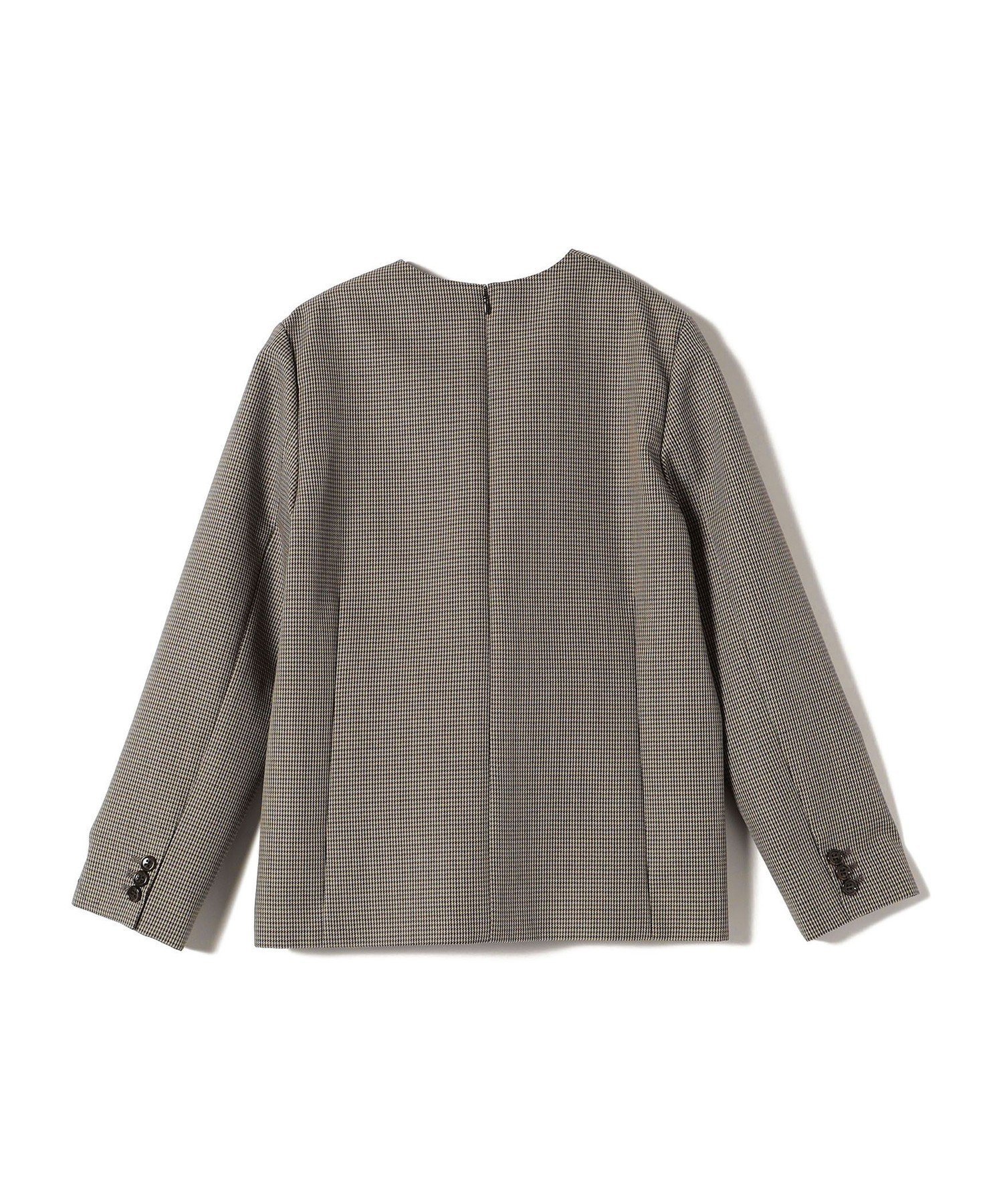 【SALE／60%OFF】SHIPS WOMEN ウール混 チェック プルオーバー ジャケット(セットアップ対応) シップス ジャケット・アウター その他のジャケット・アウター ベージュ【送料無料】
