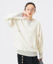 BEAMS BOY 【別注】 WAREHOUSE & CO. / ステンシル13 前V スウェット ビームス ウイメン トップス スウェット・トレーナー ネイビー ホワイト【送料無料】