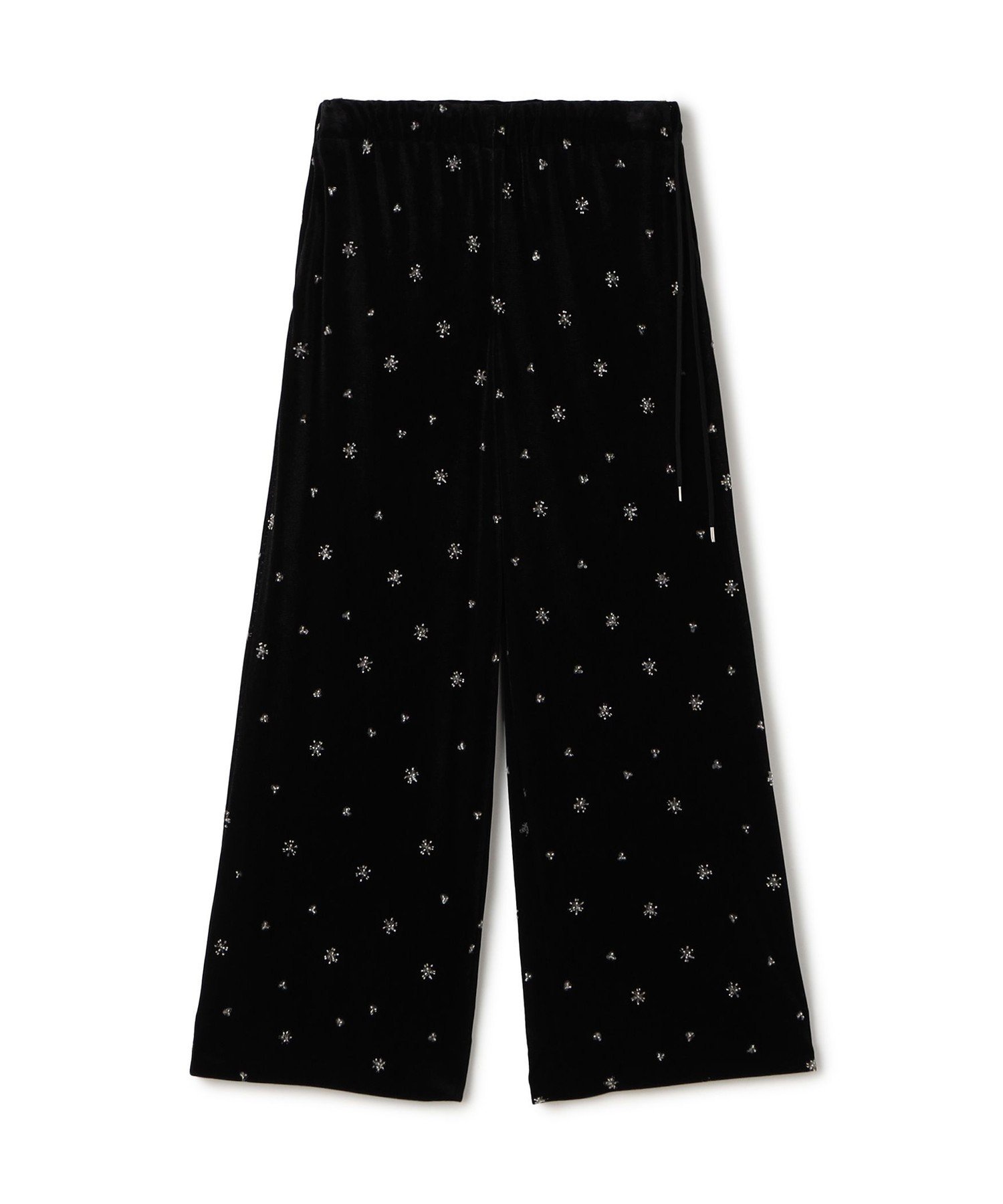 Ballsey メッシュベロアエンブロイダリー サイドドロストパンツ トゥモローランド パンツ その他のパンツ ブラック【送料無料】のサムネイル