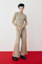 【SALE/10%OFF】HeRIN.CYE Line knit pants ヘリンドットサイ パンツ その他のパンツ グレー ホワイト【送料無料】