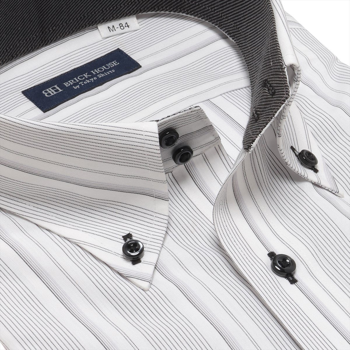 BRICK HOUSE by Tokyo Shirts ボットーニ 長袖 形態安定 ワイシャツ BM01J500AB16V...